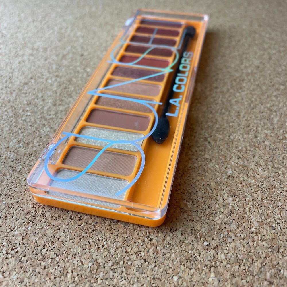 L.A. Colors 12 Color Vibe Eyeshadow Palette ~ SUNSET ~ Color Vibe # CES789